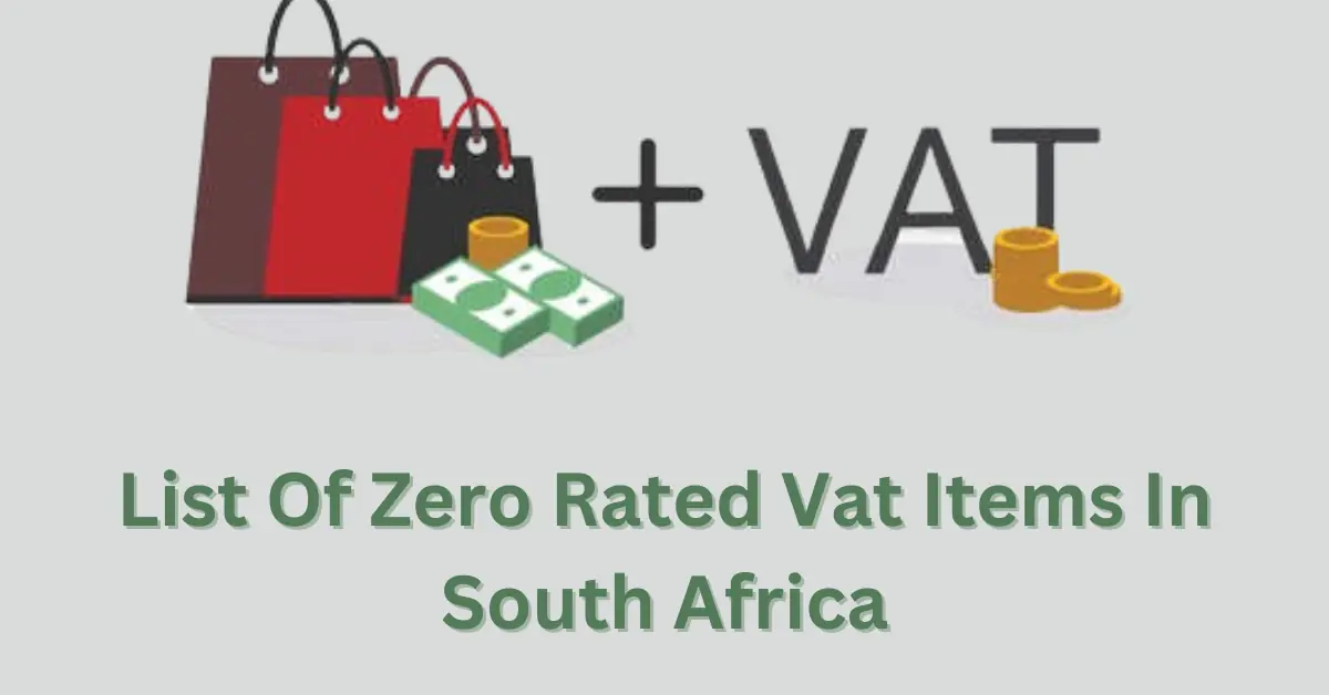 List Of Zero Rated Vat Items In South Africa