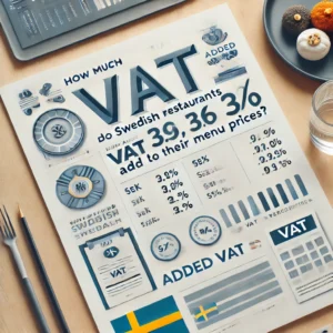 How Much VAT Do Swedish Restaurants Add to Their Menu Prices?